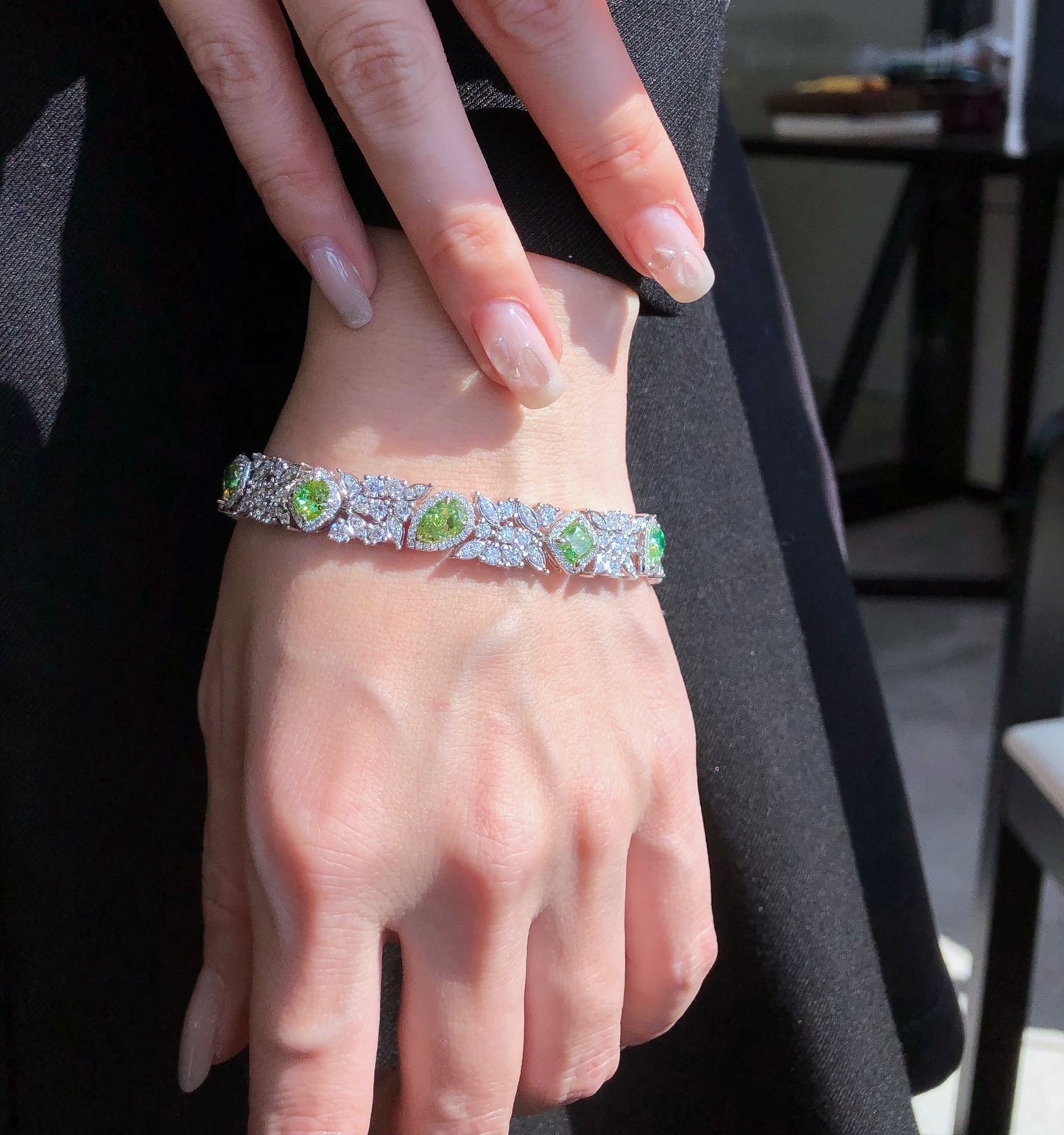 Green Diamond Bracelet