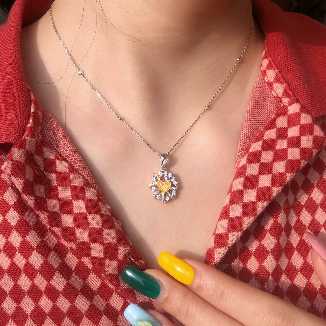 Heart Yellow Pendant