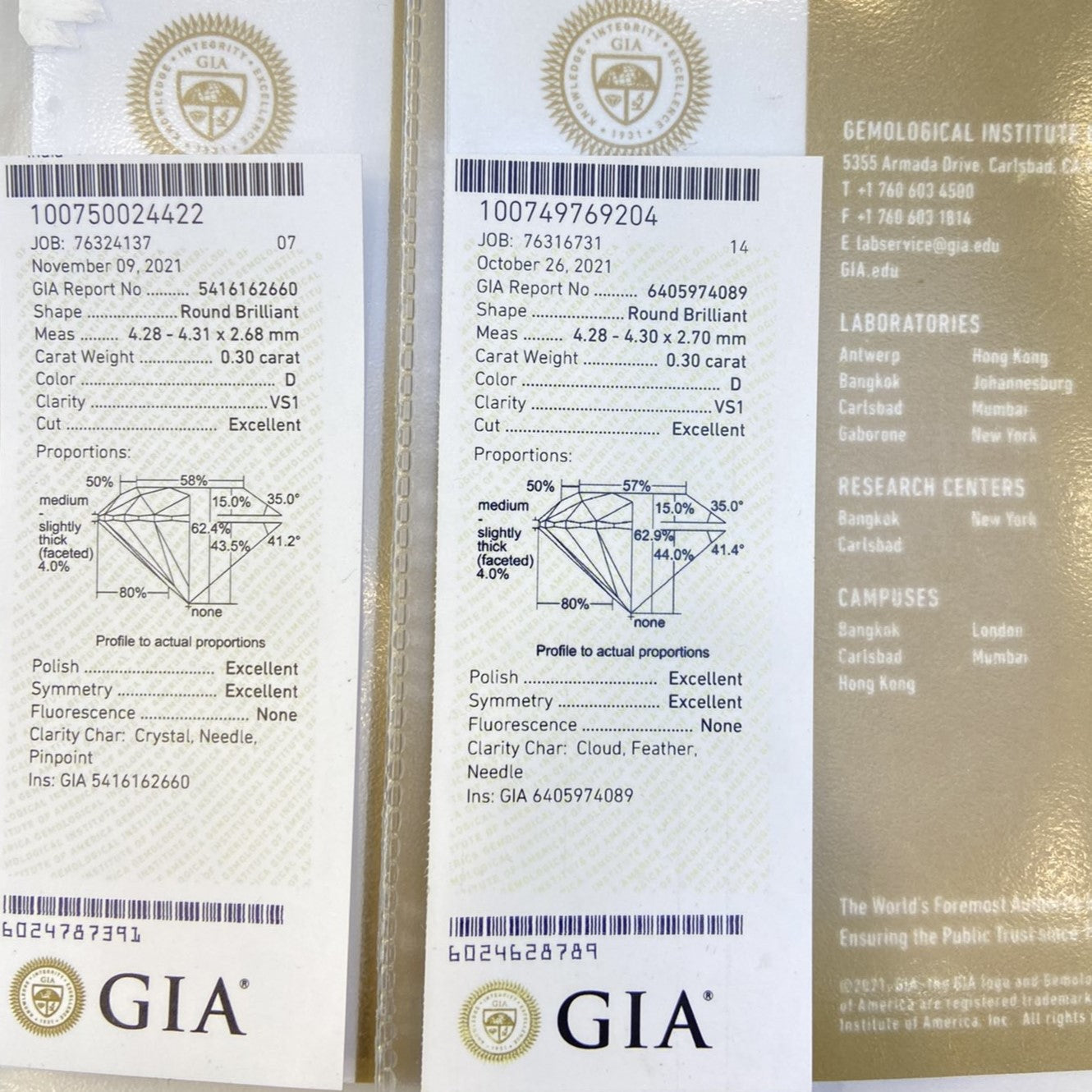 One of a Kind Diamond Drop Earrings