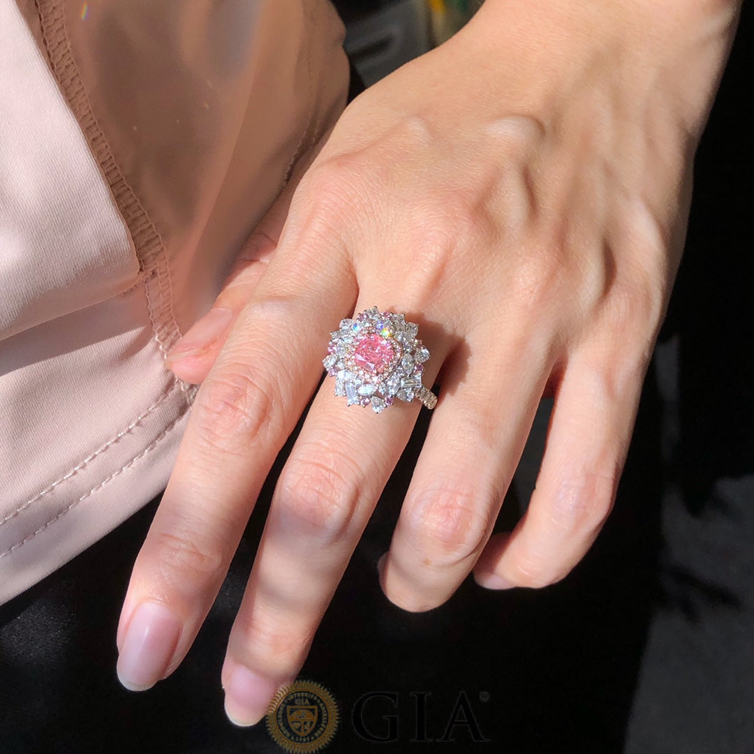 2.50 Carat Pink & White Diamond