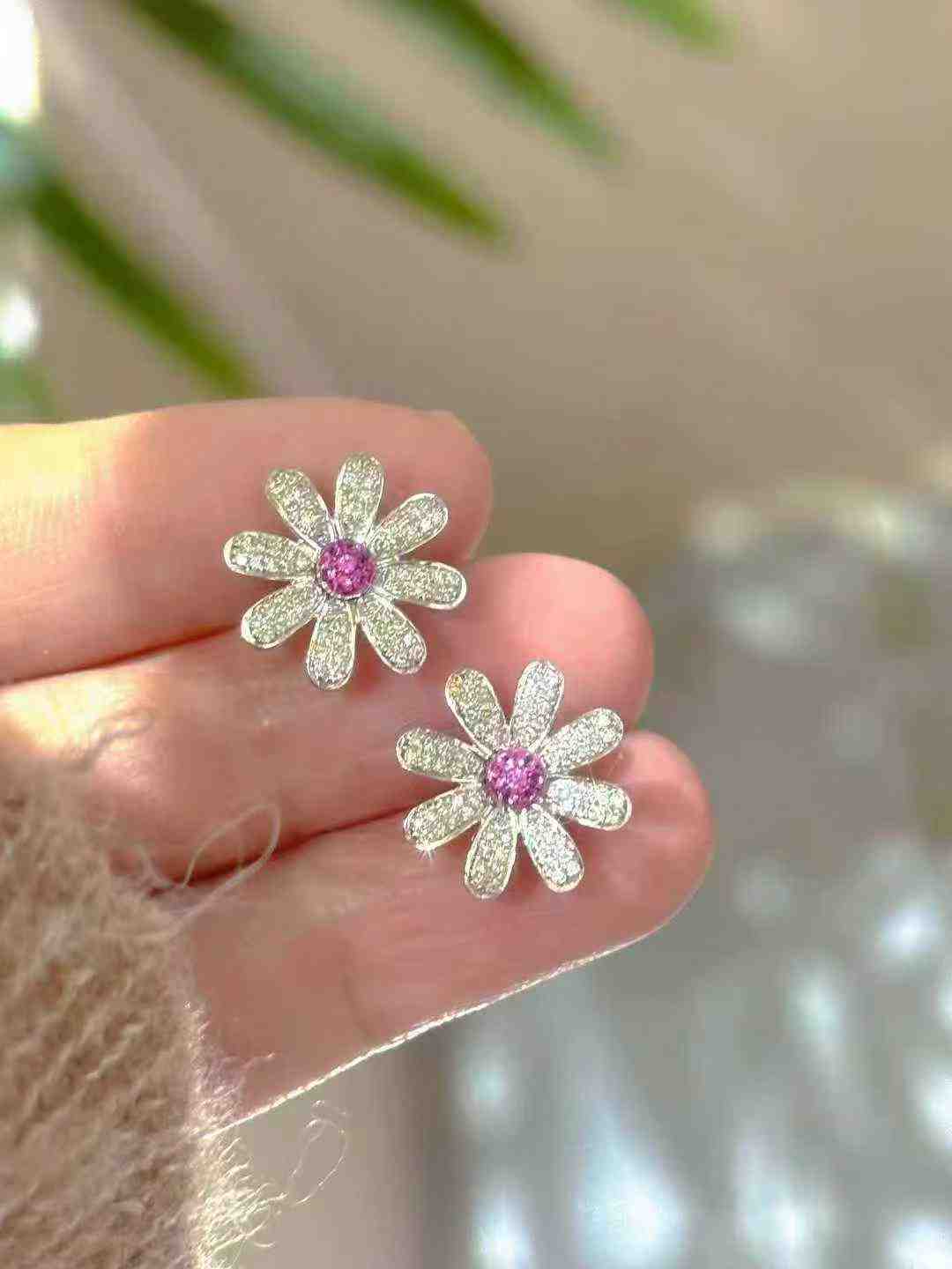 Pink Sapphire Sud Earrings