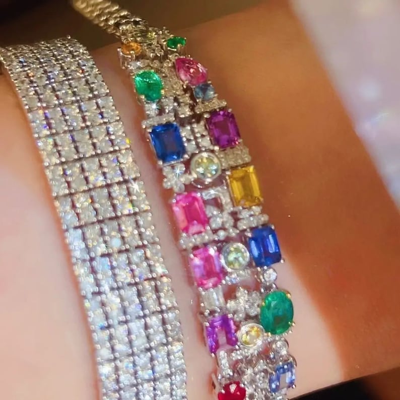 Five Row Tennis Bracelet