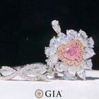 Bague Diamant Rose Violet