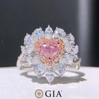 Bague Diamant Rose Violet