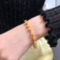  19.50ct Fancy Yellow Diamond Tennis Bracelet in 18K Yellow Gold, Multi-Shape Cuts
