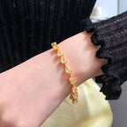  19.50ct Fancy Yellow Diamond Tennis Bracelet in 18K Yellow Gold, Multi-Shape Cuts