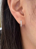 0.24ct  Diamond Hoop Earrings