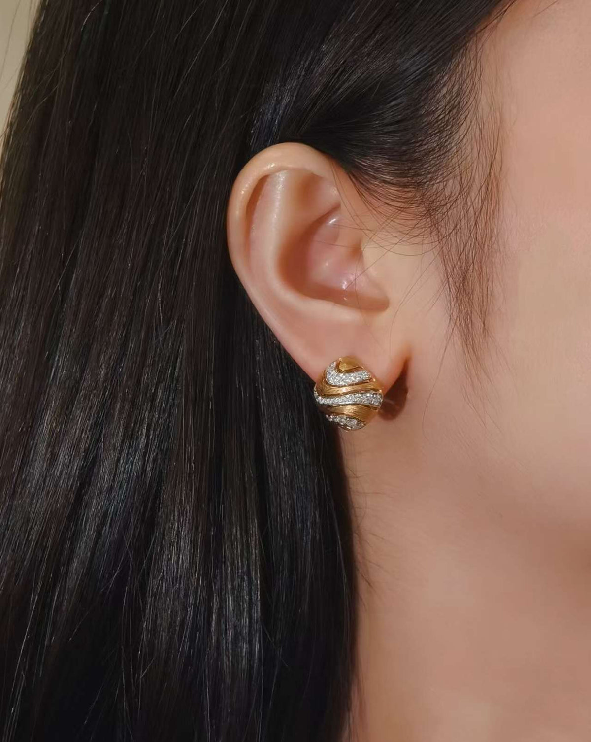 Wave Dome Earrings