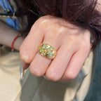 Fancy Color Cocktail Band Ring