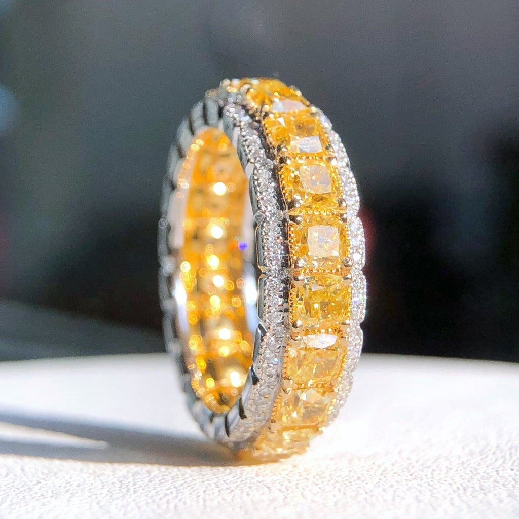 Yellow Diamond Eternity Ring