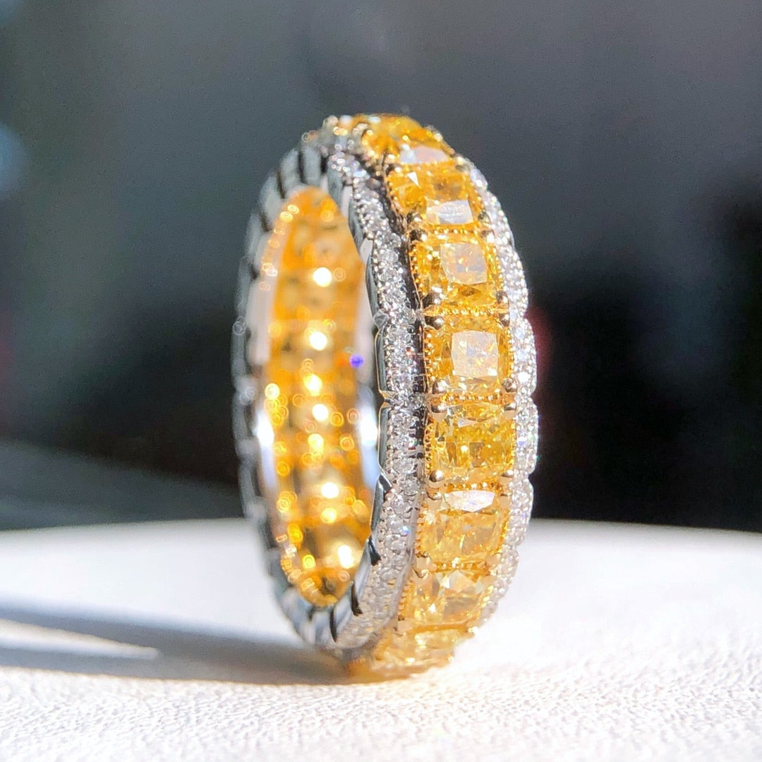Yellow Diamond Eternity Ring