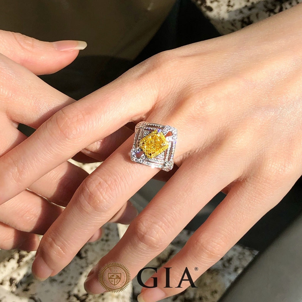1.60 Carat Yellow Diamond