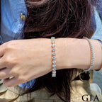 Asscher Cut Diamond Bracelet