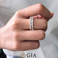 Emerald Cut Eternity Band Ring