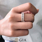 Emerald Cut Eternity Band Ring