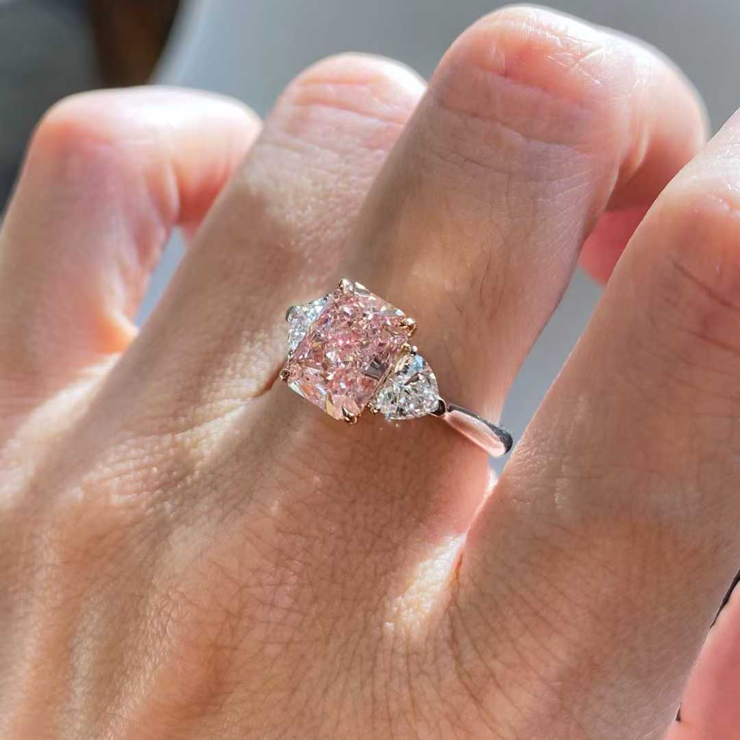 Pink Diamond Engagement Ring