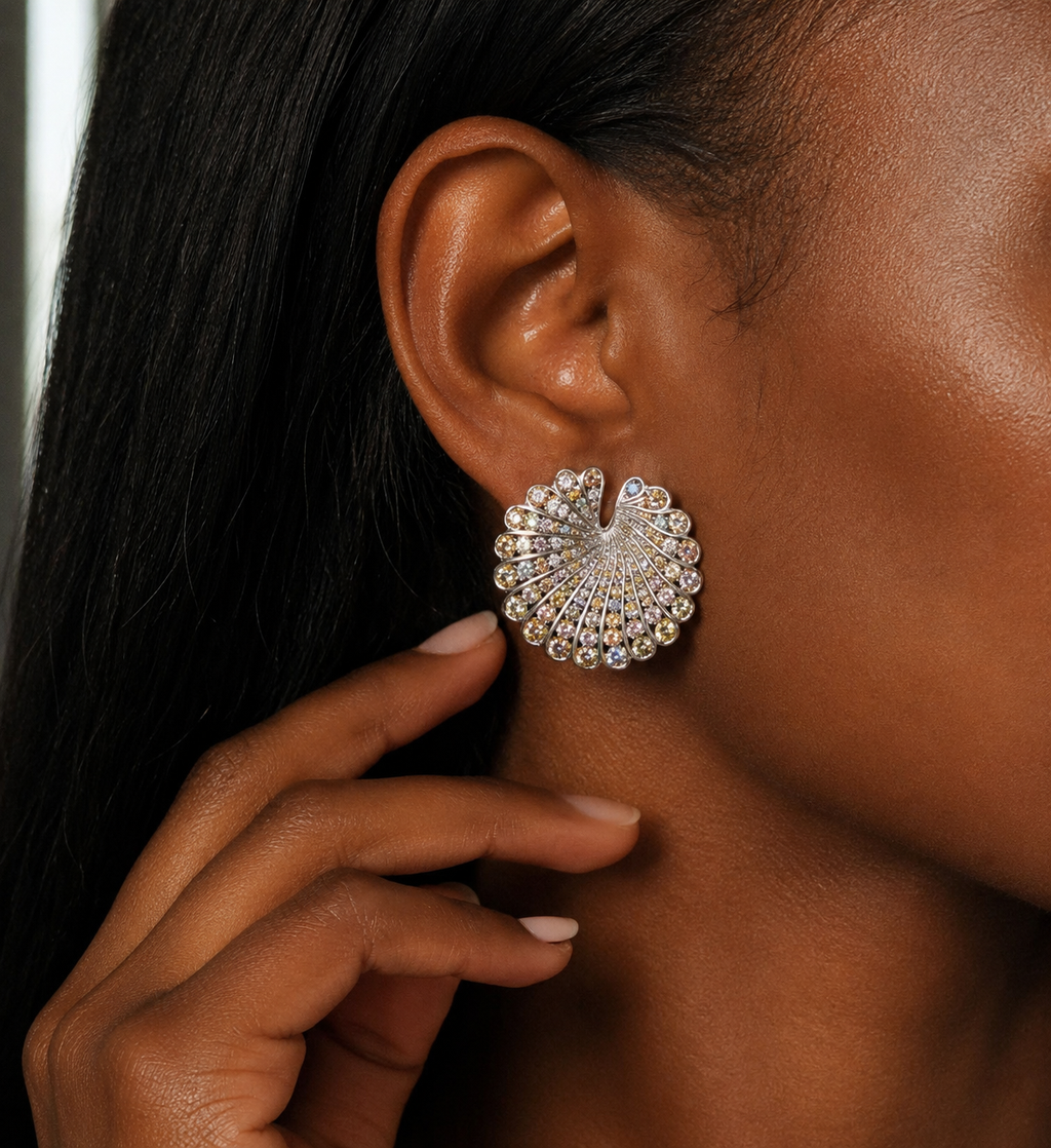 Seashell Fancy Colored Earrings