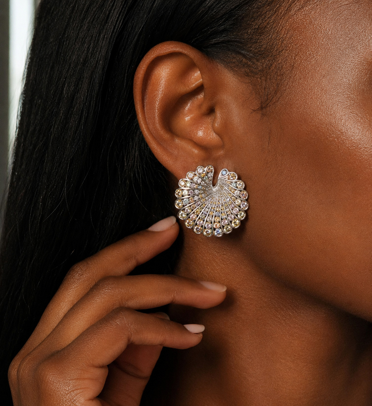 Seashell Fancy Colored Earrings