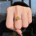 GIA Pear Yellow Diamond