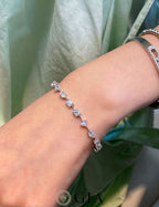 GIA Certified 6.00ct Fancy-Cut White Diamond Bracelet