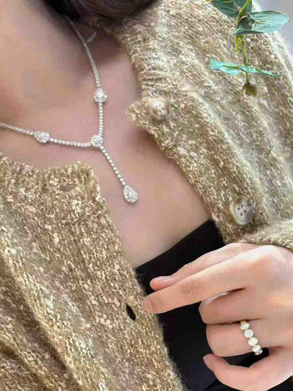 8.23ct Diamond  Drop Necklace