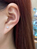 Cherry Blossom Diamond Stud Earrings