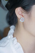 Rose Pink Stud Earrings