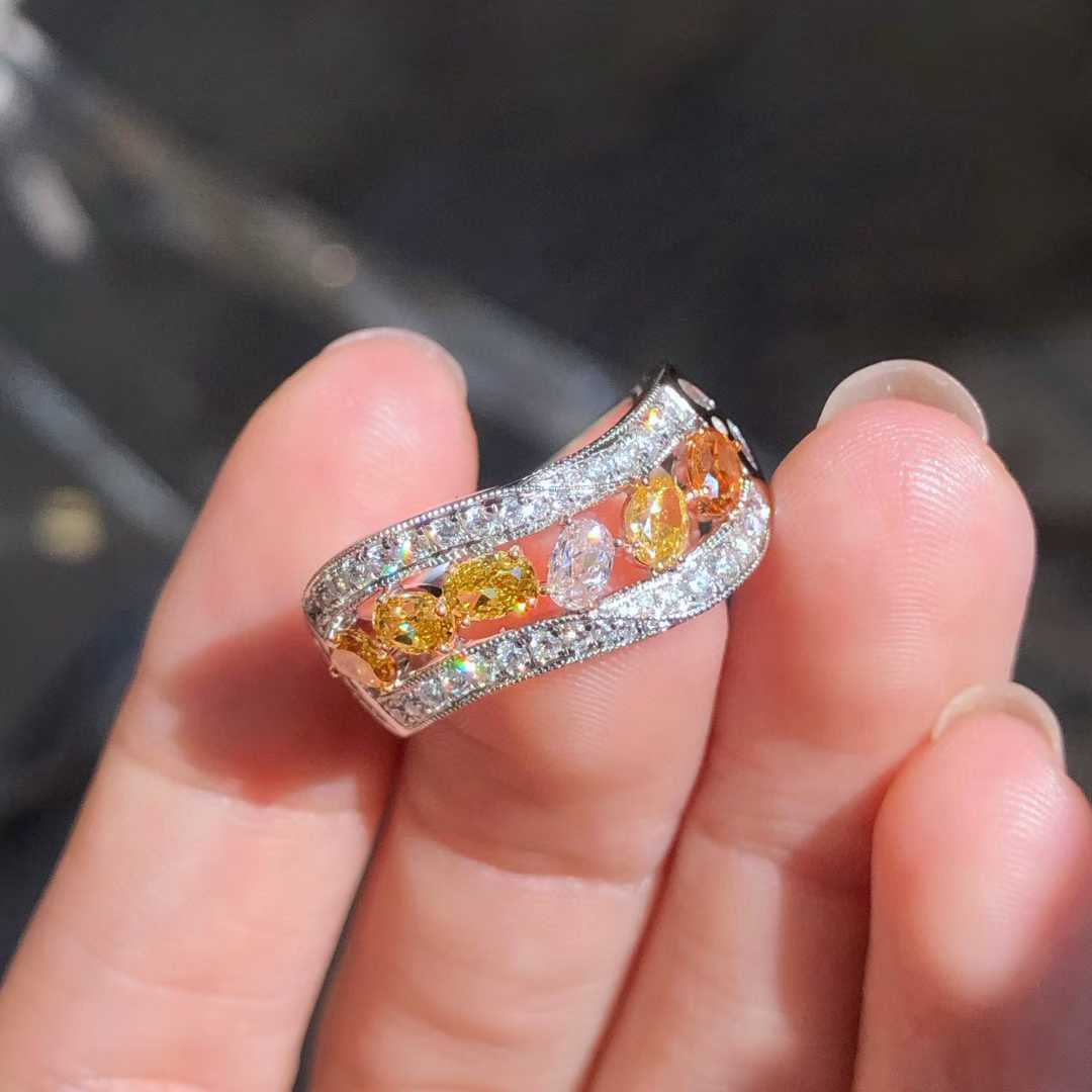 Bague anneau colorée fantaisie
