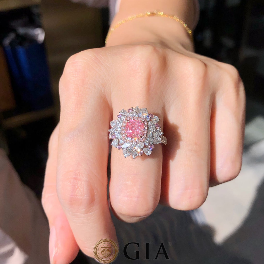 2.50 Carat Pink & White Diamond