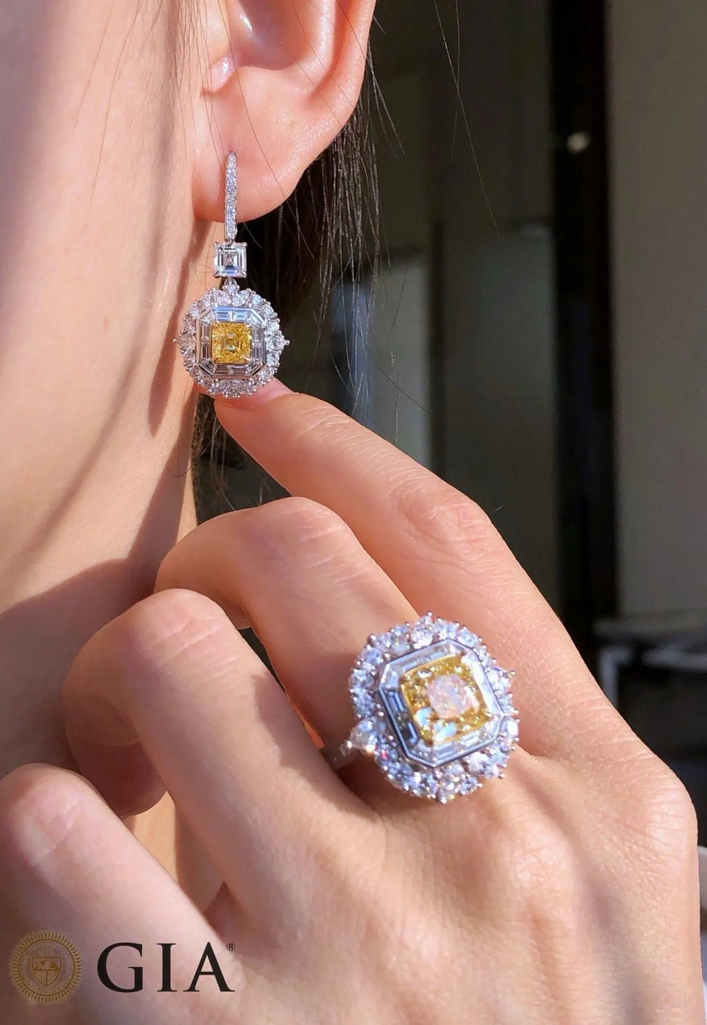 Yellow Drop Earrings
