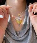 Ballerina Brooch / Pendant – 3ct Diamond