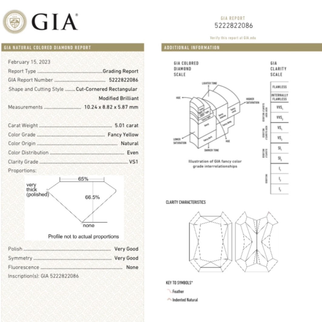 8 Carat EZE Fine Jewelry GIA Certified Fancy Yellow Diamond Halo Ring