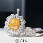 3 Carat Yellow Diamond Ring