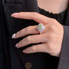 2 Carat Green & White Diamond