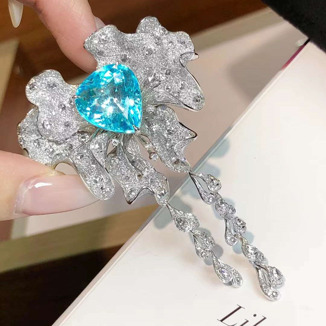 One of a Kind Diamond Brooch