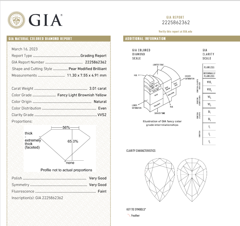 Boucles d'oreilles en diamant certifiées GIA 