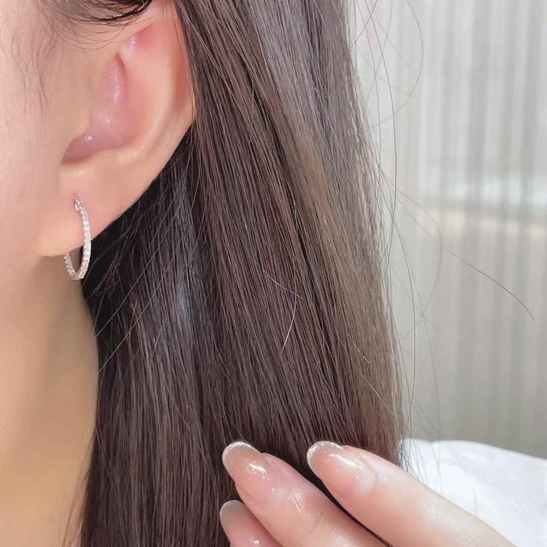 Double Pavé Hoops