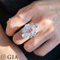 Bague Diamant Naturel Rose