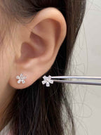 0.60ct Cherry Blossom Diamond Stud Earrings