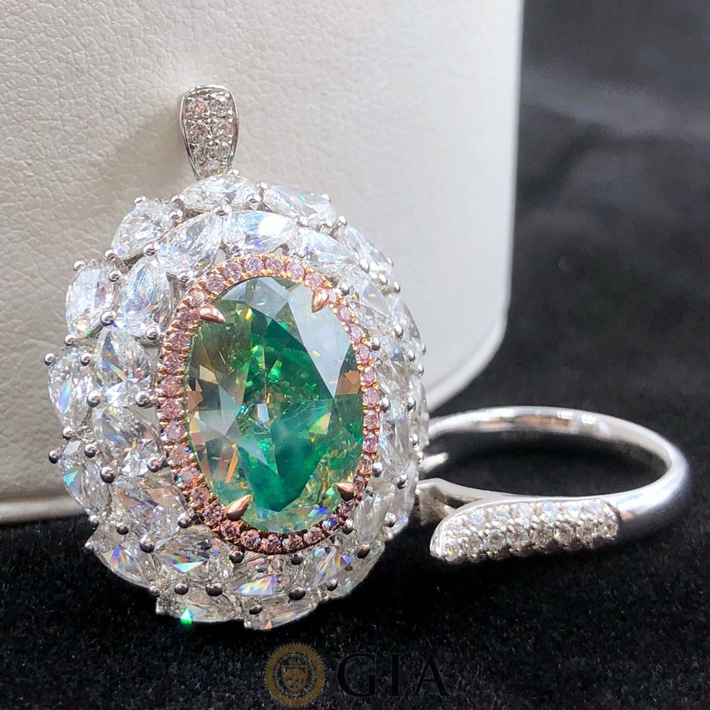 Bague Diamant Vert