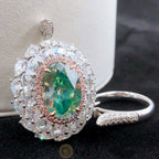 Bague Diamant Vert