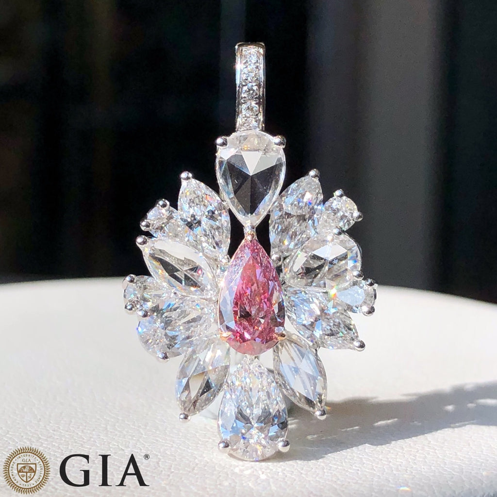 Bague Diamant Naturel Rose
