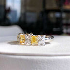 Multi-Shape Half Band Ring