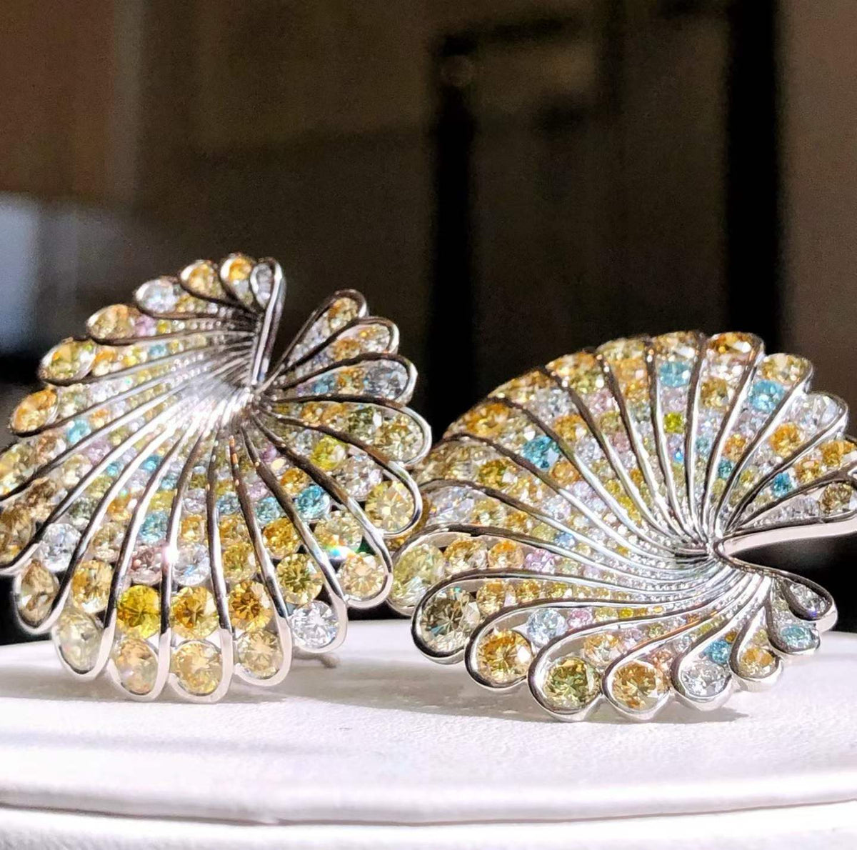 Seashell Fancy Colored Earrings