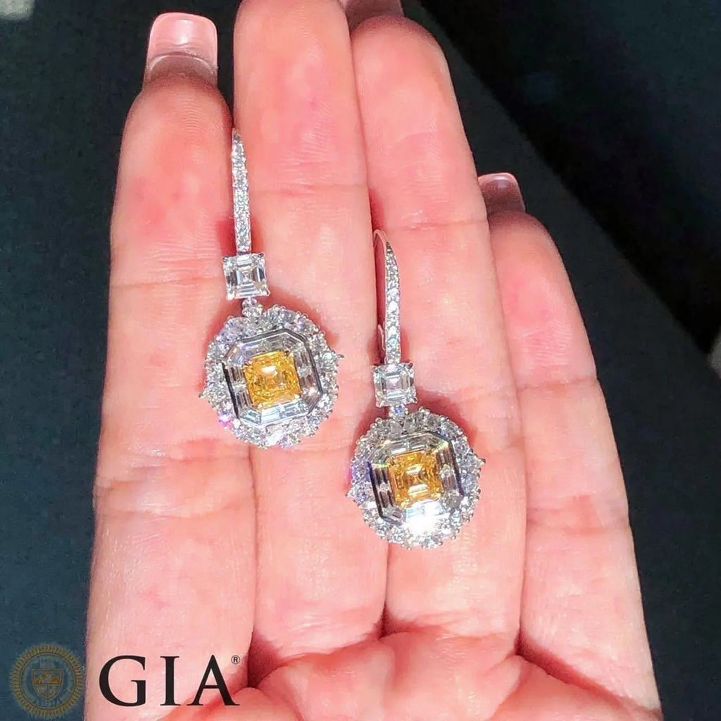 Yellow Drop Earrings