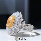 3 Carat Yellow Diamond Ring