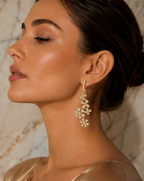 Rose Cut Diamond 18 Karat Gold Earrings