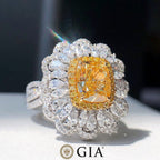 3 Carat Yellow Diamond Ring