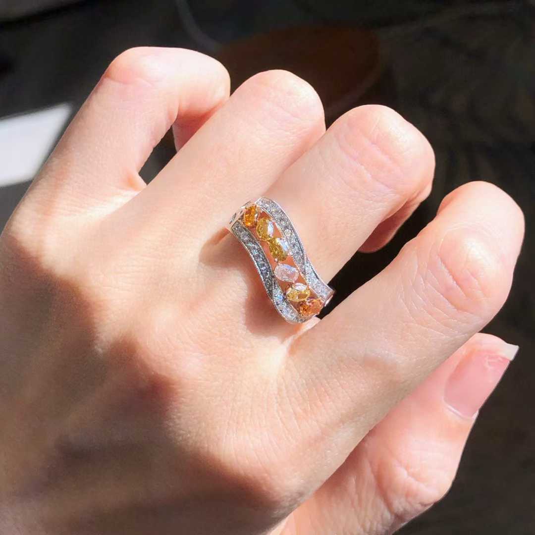 Bague anneau colorée fantaisie