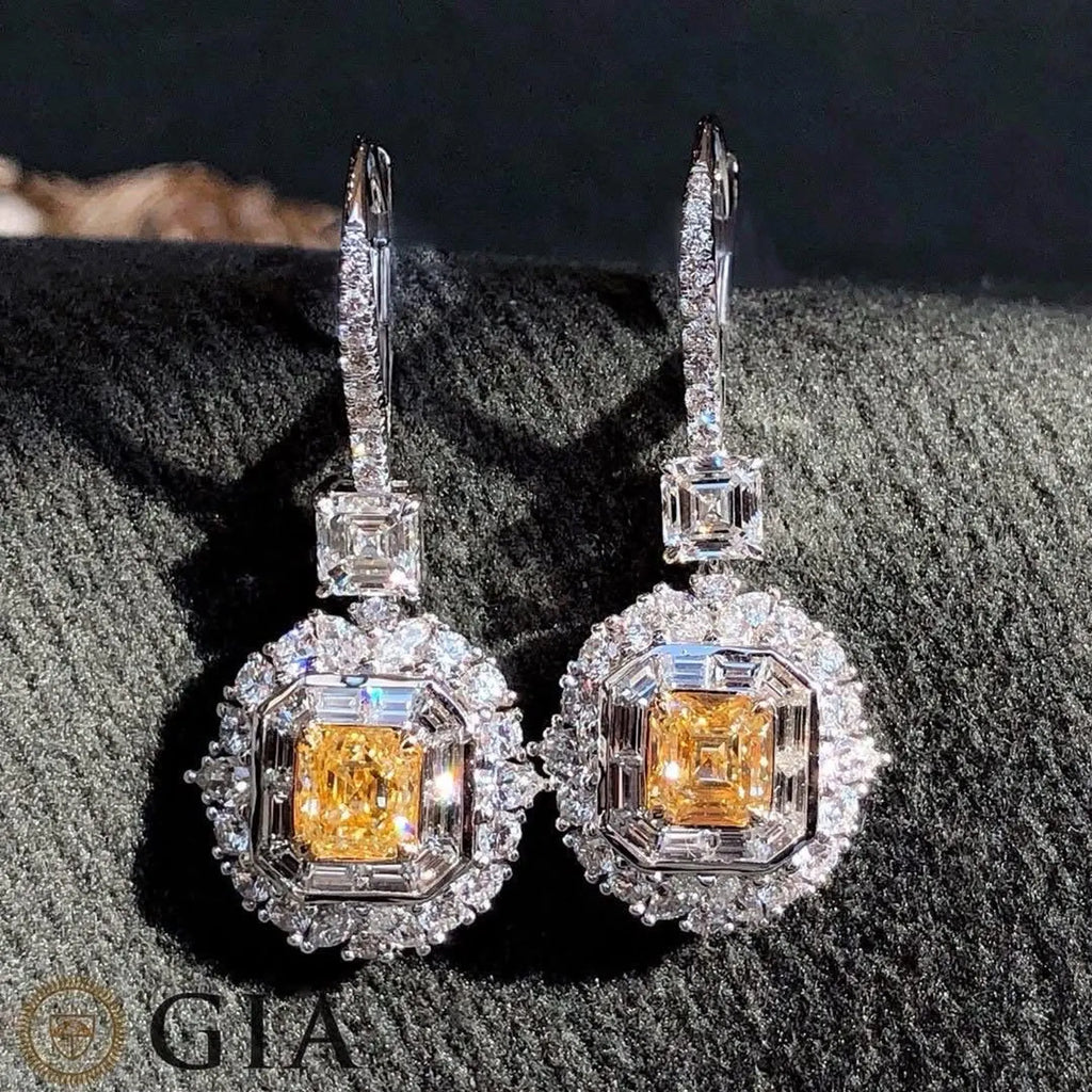Yellow Drop Earrings